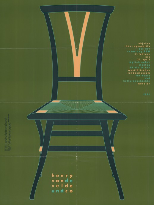 Zeichnung eines Stuhls auf grünem Grund (vergrößerte Bildansicht wird geöffnet)