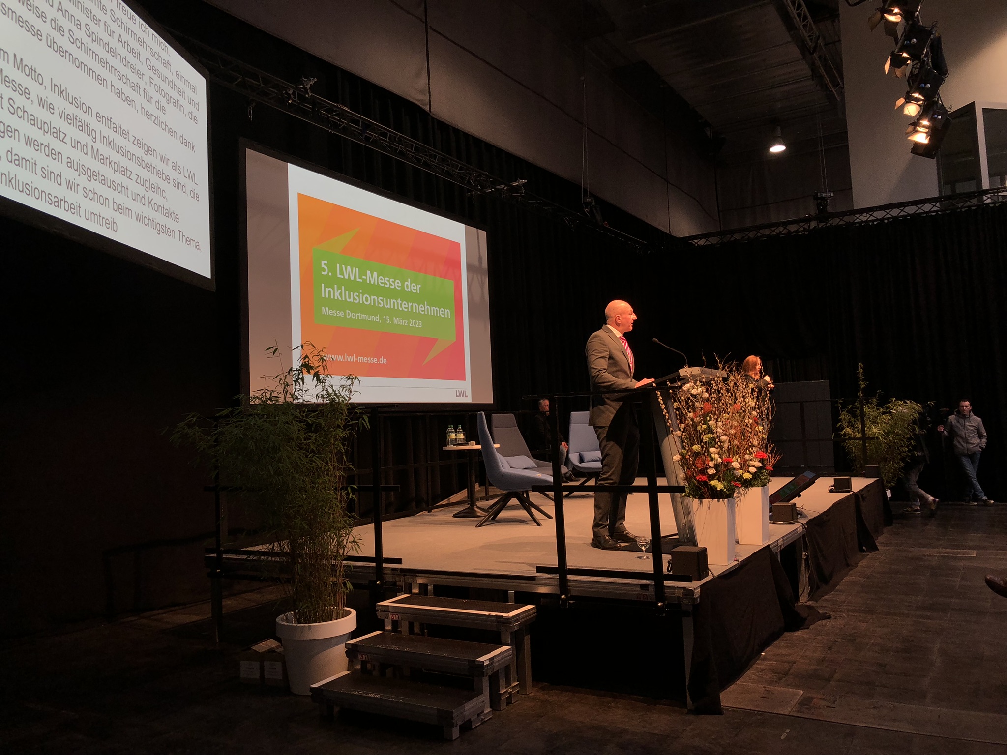 Dr. Georg Lunemann bei einer Rede auf der LWL-Inklusionsmesse