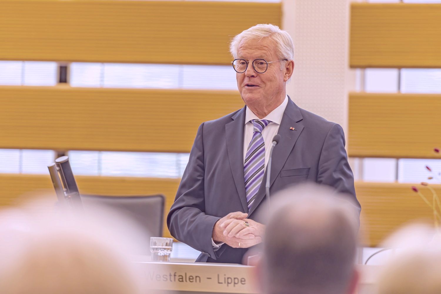 Klaus Baumann im Plenarsaal