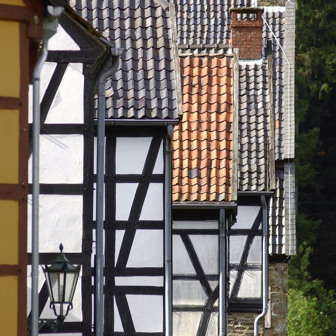 Fachwerkhäuser im LWL-Freilichtmuseum Hagen (vergrößerte Bildansicht wird geöffnet)
