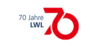 Logo mit dem Schriftzug 70 Jahre LWL und einer großen roten 70