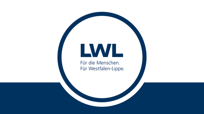 Logo des LWL mit blauer, runder Umrandung